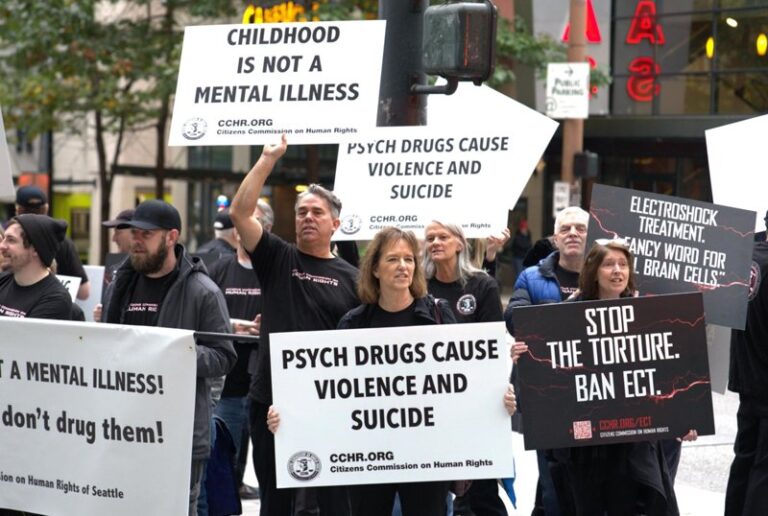 demanding end to psychiatric drugging of children